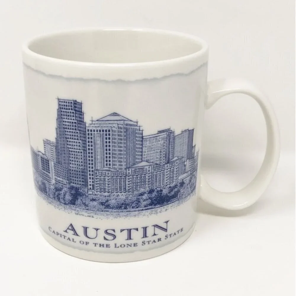 2007 Starbucks Austin Architectural Coffee Mug Collector's Cup Tea Kitchen